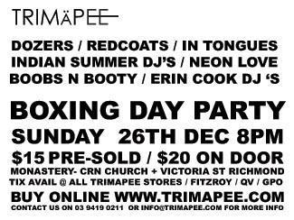 An image depicting BOXING DAY PARTY