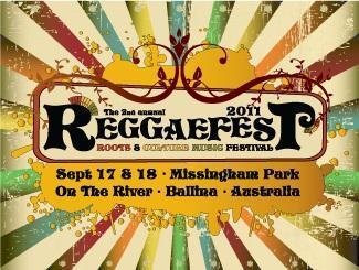 An image depicting ReggaeFest 2011, 17 & 18 September, starts