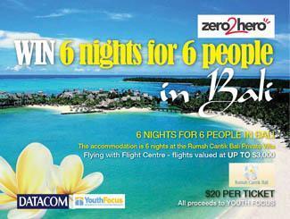 An image depicting BALI RAFFLE - WIN A TRIP FOR 6 TO BALI