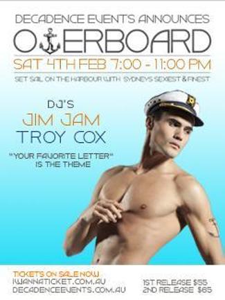 An image depicting Decadence Events announces 'Overboard'