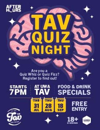 An image depicting Tav Quiz Night
