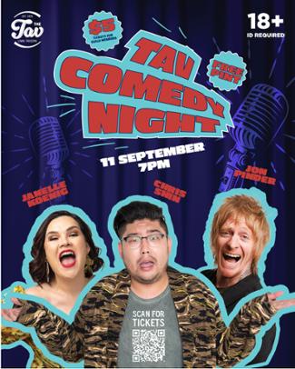 An image depicting Comedy @ the Tav